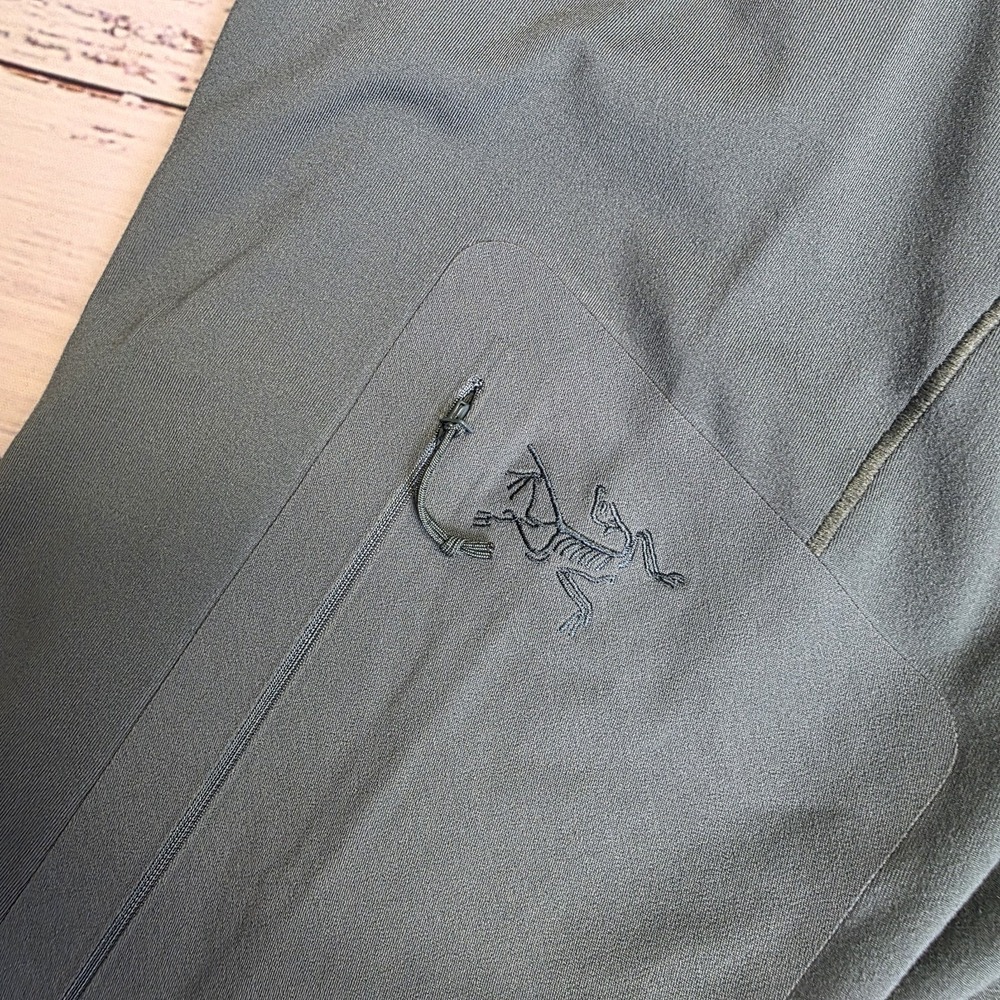 Arc'teryx Rho Bottom Women Medium Teal Green Zip Side Pocket Base Layer Outdoors - Picture 4 of 9